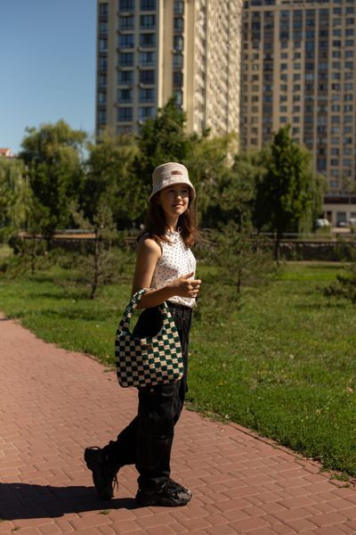 Ексклюзивна дівоча сумка з бавовняного шнура