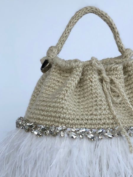 Елітна жіноча сумка ручної в'язки бренду Knittingmoda Харків